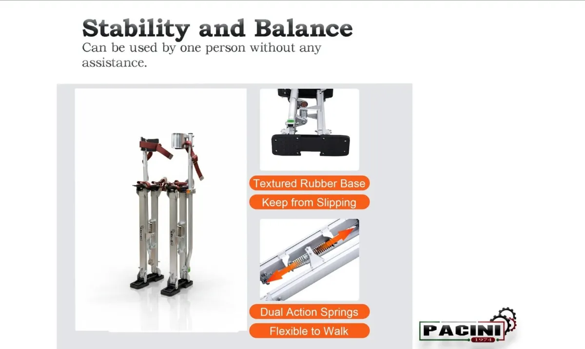 Plastering Drywall Stilts 24"- 40" - Image 4