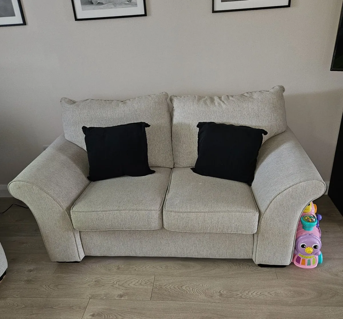 Sofa (2 seater grey) - Image 3
