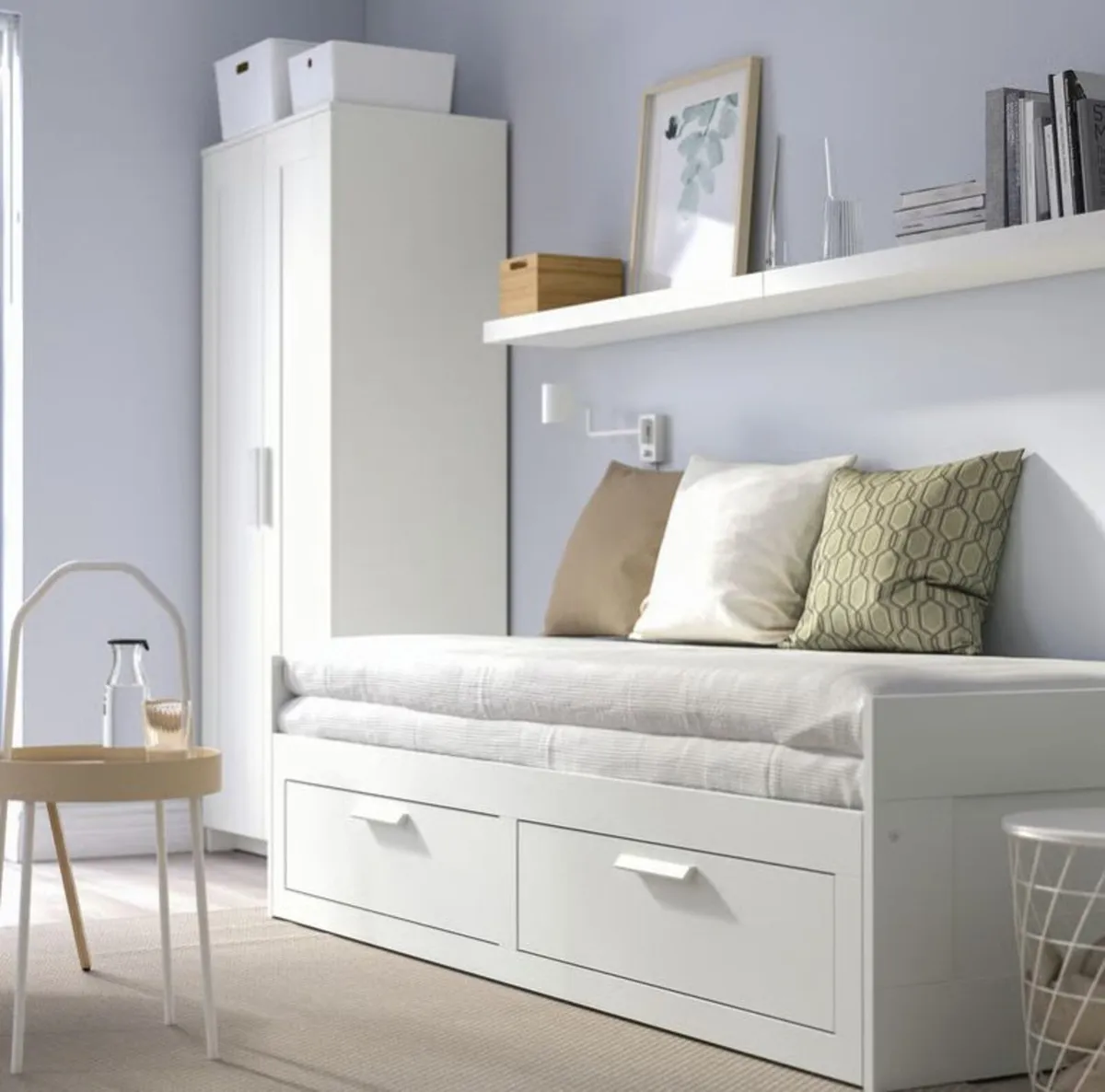 Ikea Day Bed - Double - Brimnes - 2 drawers - Image 2
