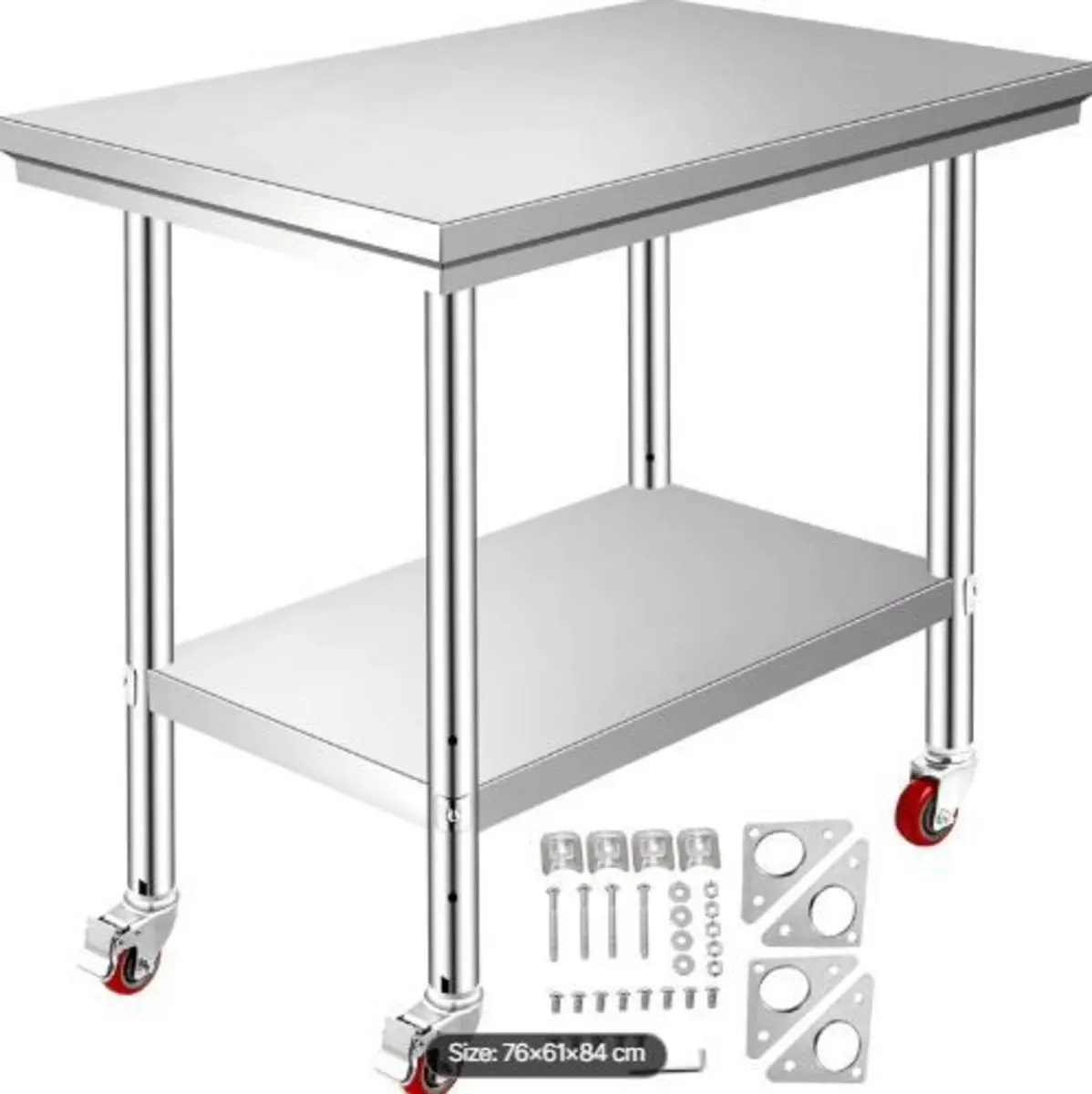 Stainless Steel Work Table 30 x 24 x 33 Inch - Image 4