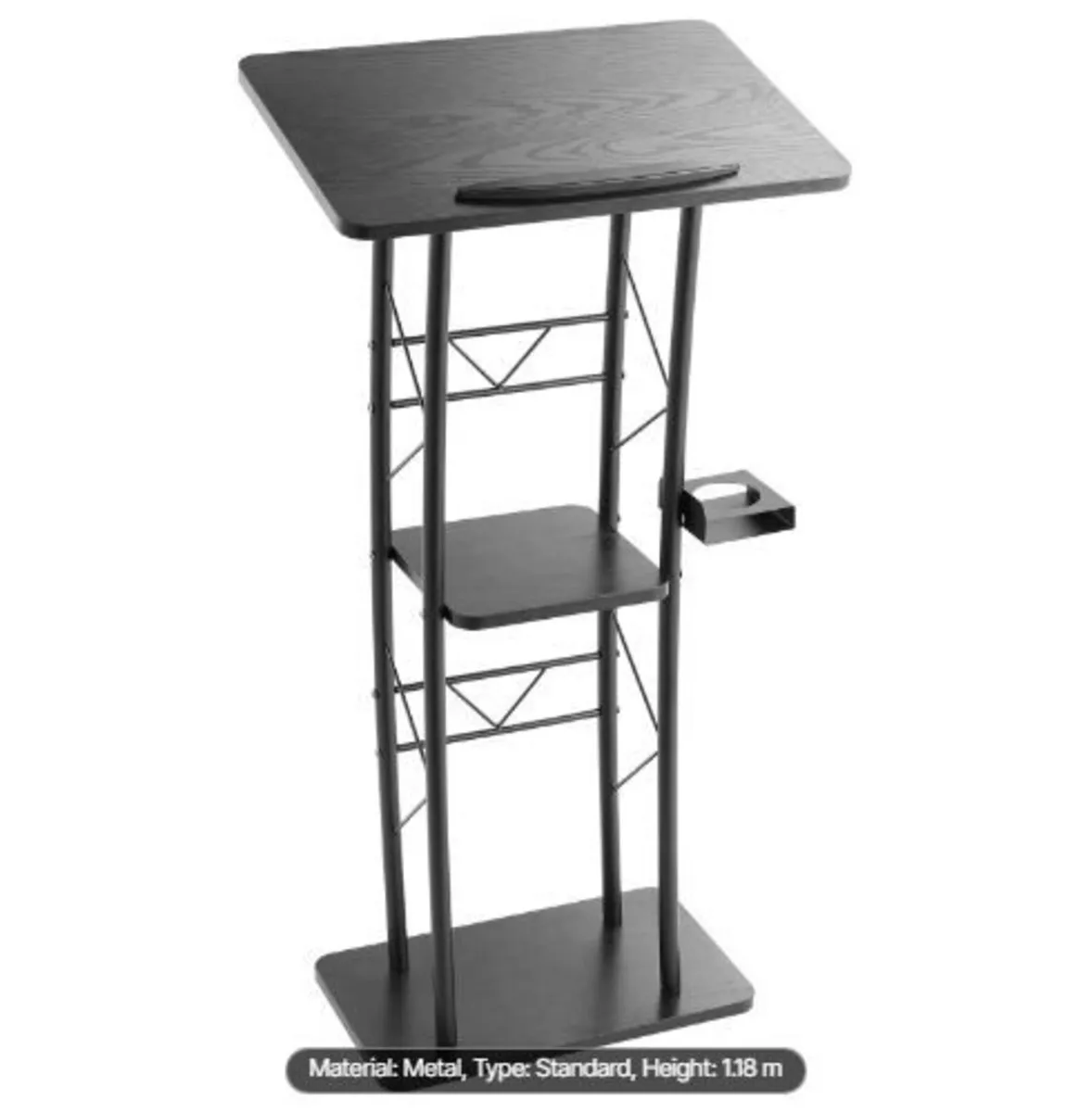 Podium Stand, 1180 mm Metal Lectern - Image 3