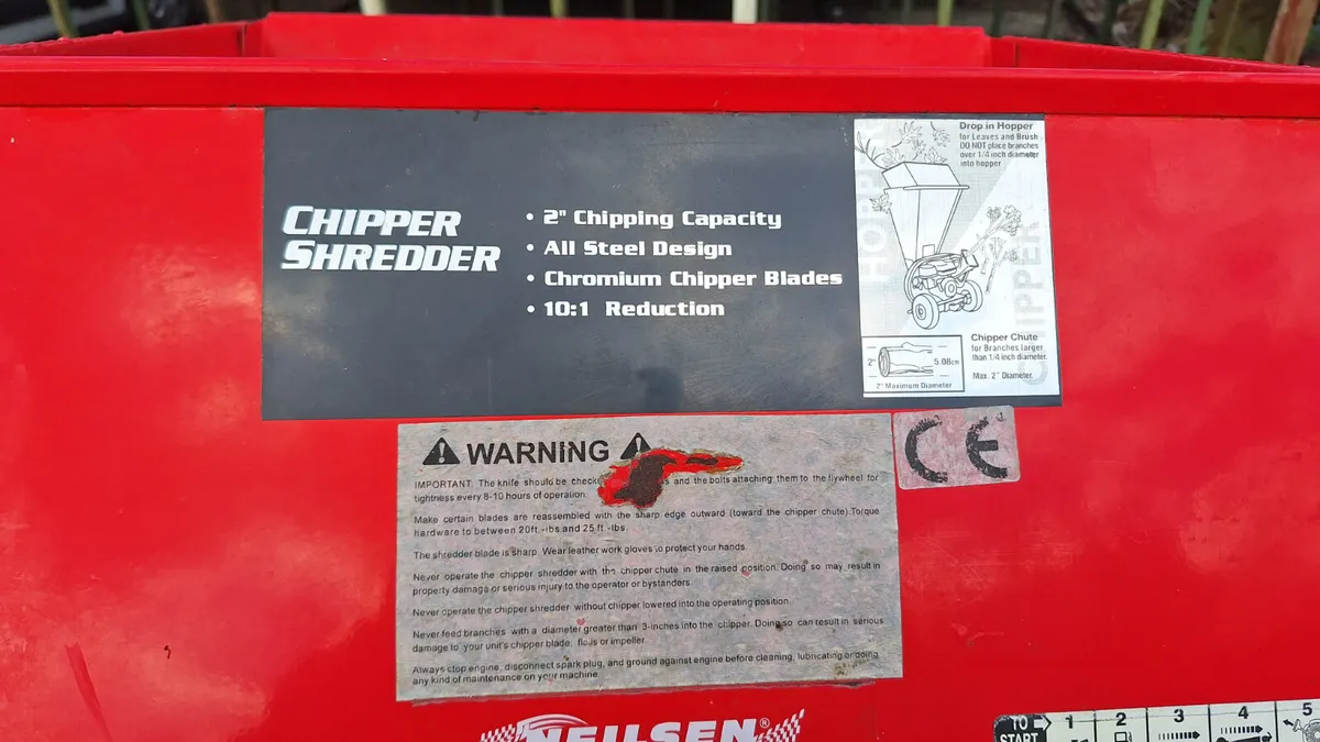 Neilsen 2 inch wood chipper - Image 4