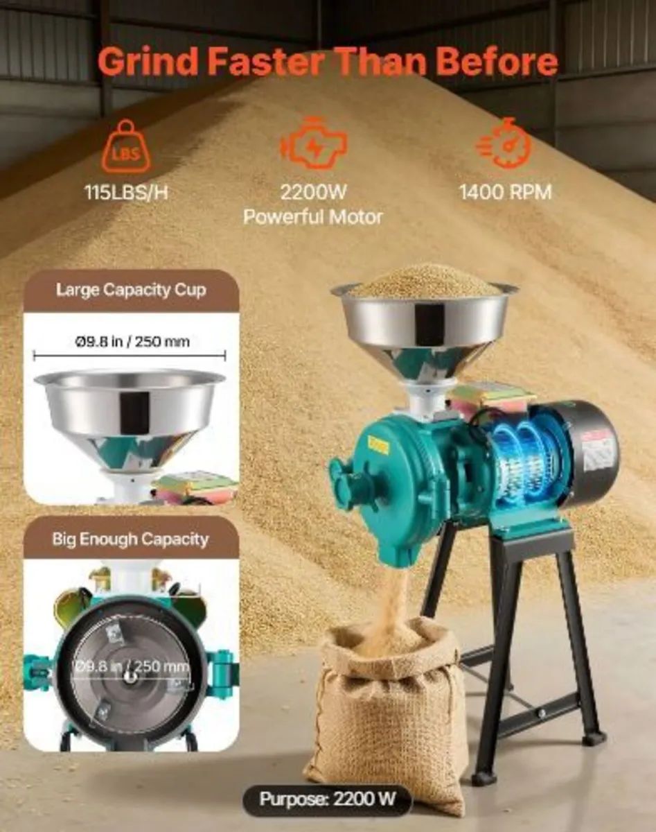 Electric Grain Mill Grinder - Image 3