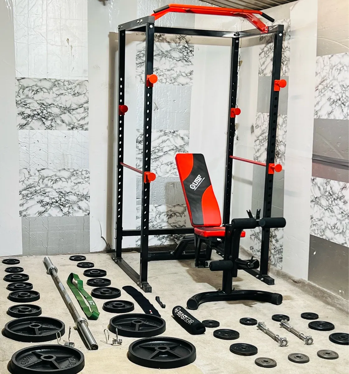 COMPLETE WEIGHTLIFTING HOME GYM SETUP - Image 2