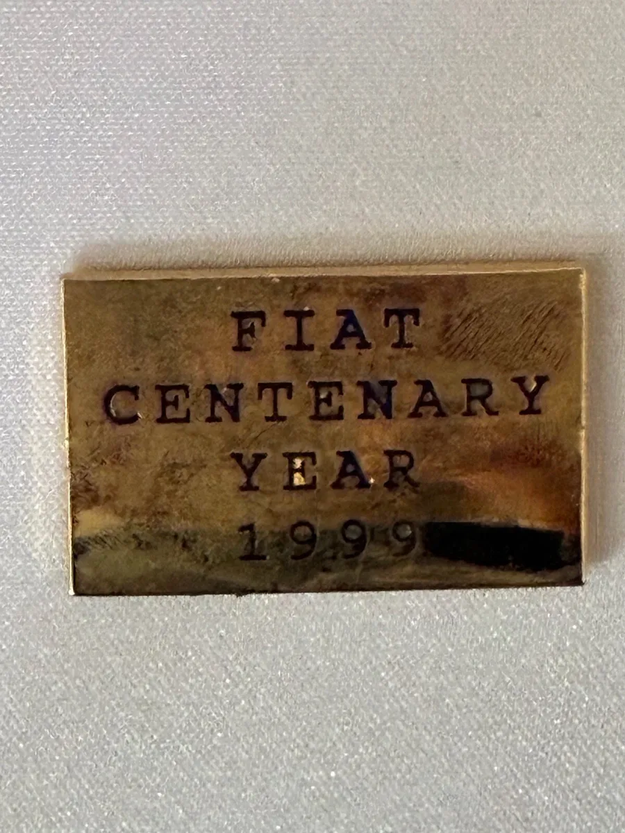 Fiat Centenary Lapel Pin Set - Image 2