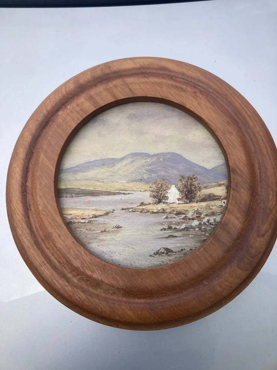 Irish oil painting free postage