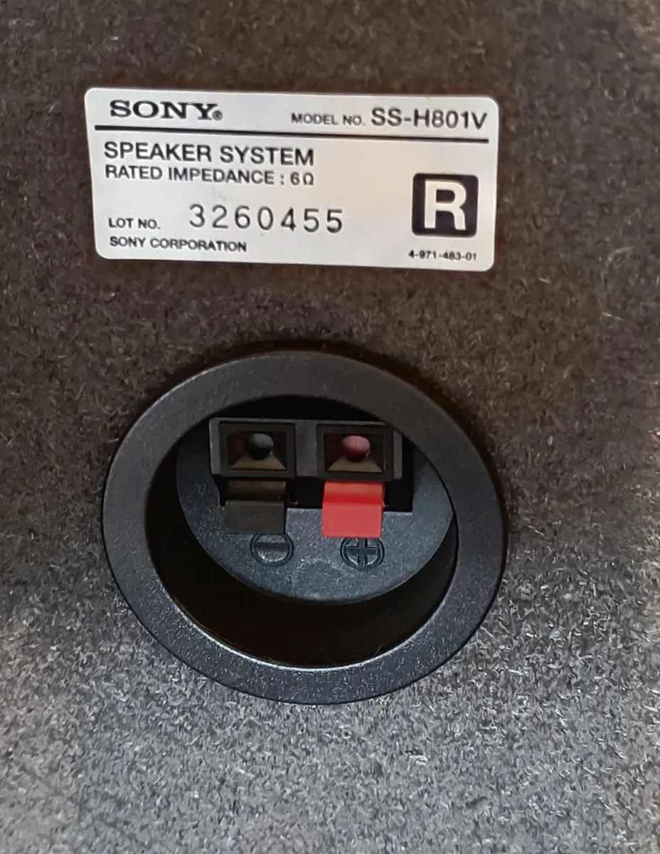 Bookshelf Speakers  Sony Stereo  6 Ohms - Image 4