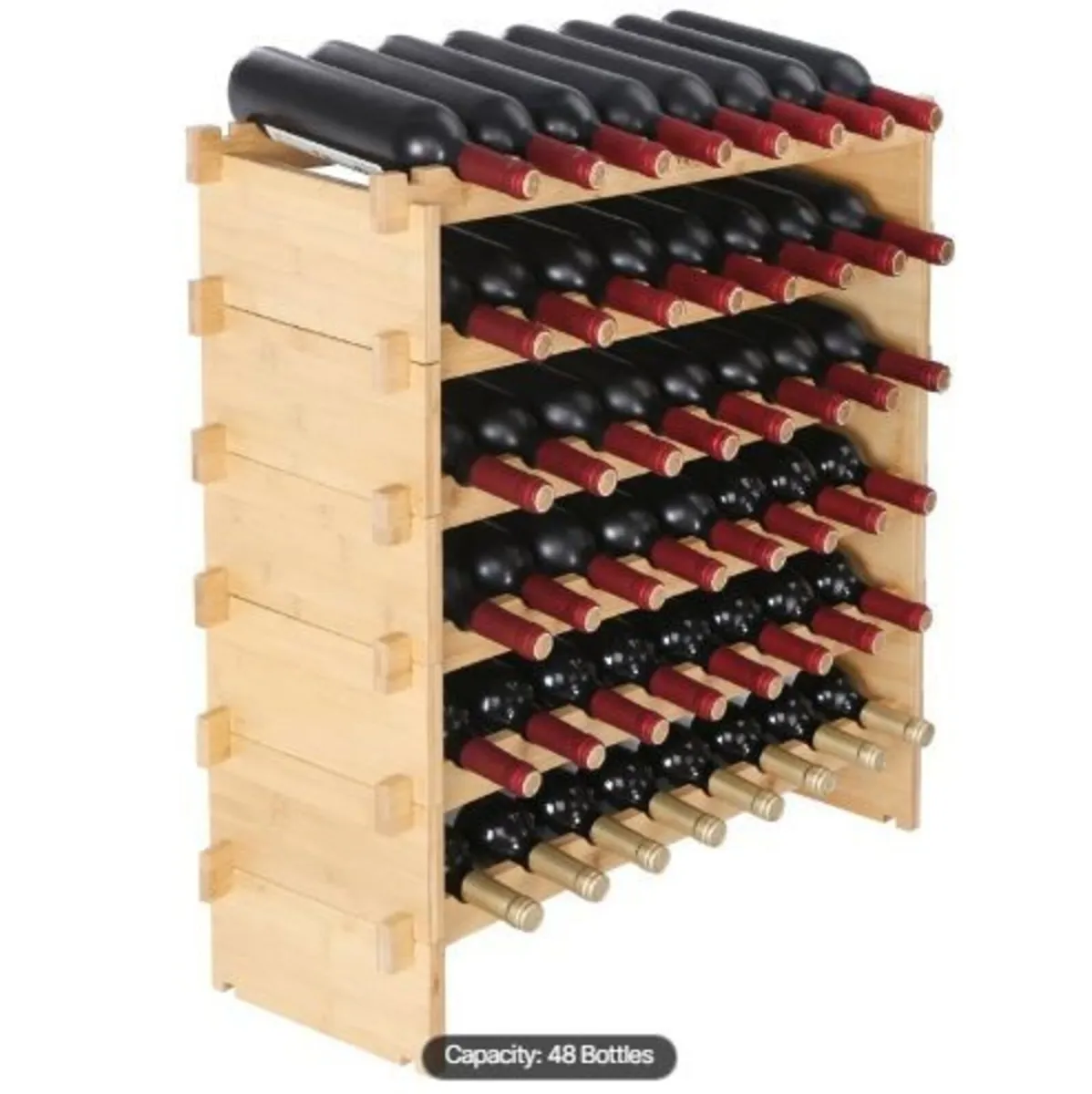 48 Bottle Stackable Modular Wine Rack - Image 4