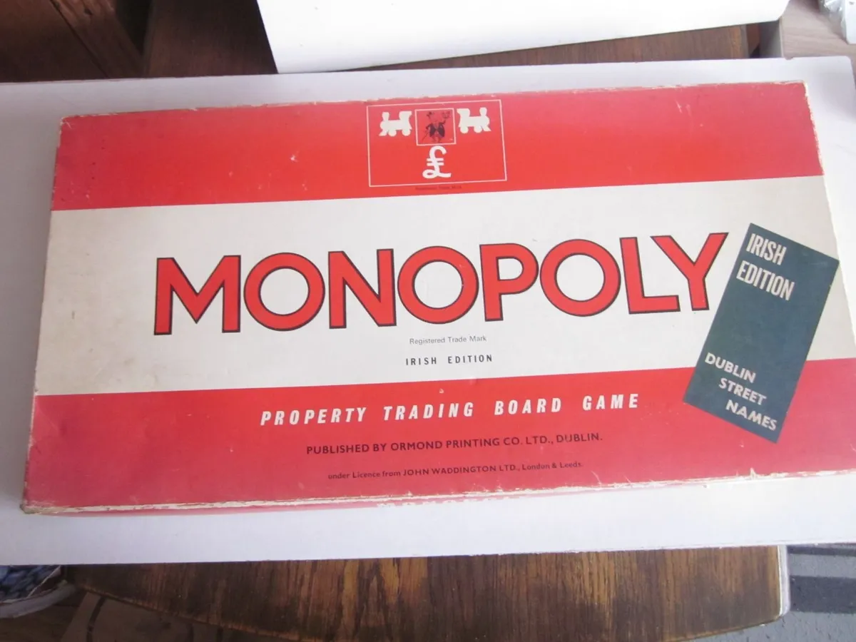 Vintage Monopoly Irish Edition Gameboard - Image 1