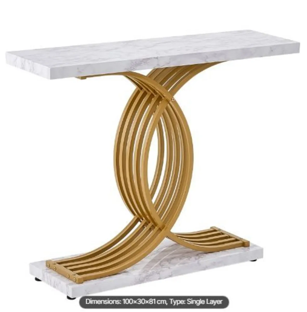 Narrow Console Sofa Table, 39.4 inches - Image 3