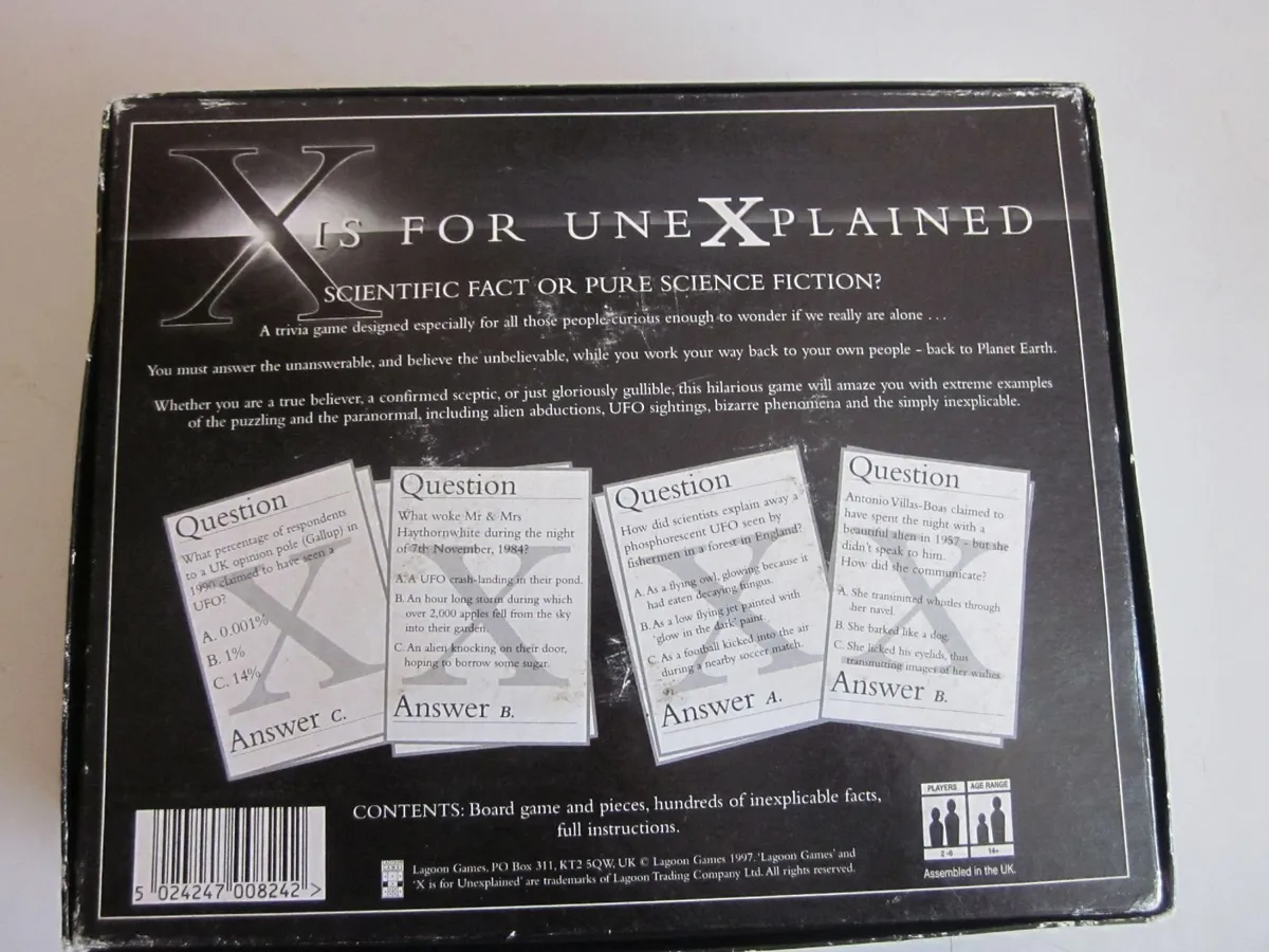 X Is for Unexplained Board  Game - Image 2