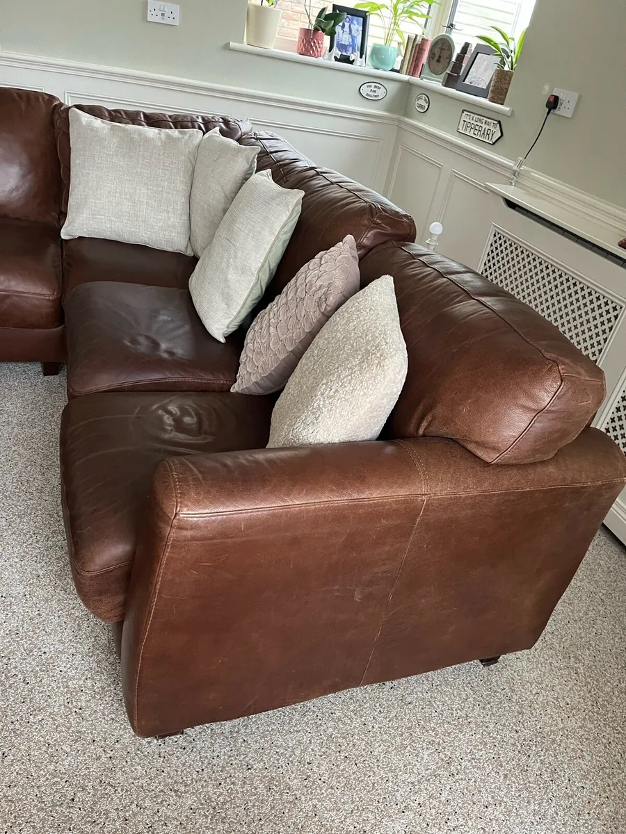 L Leather sofa - Image 3