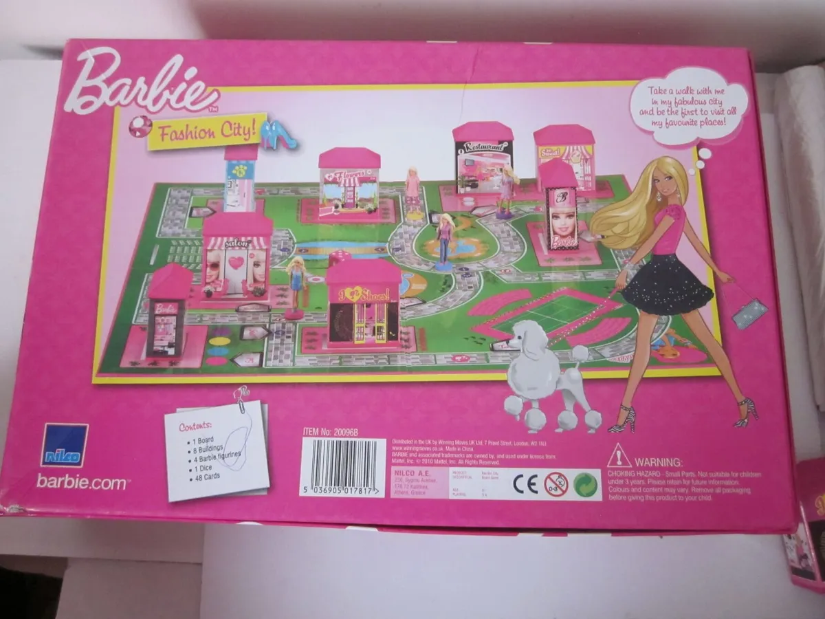 New Barbie Fashion City Board Game - Image 2