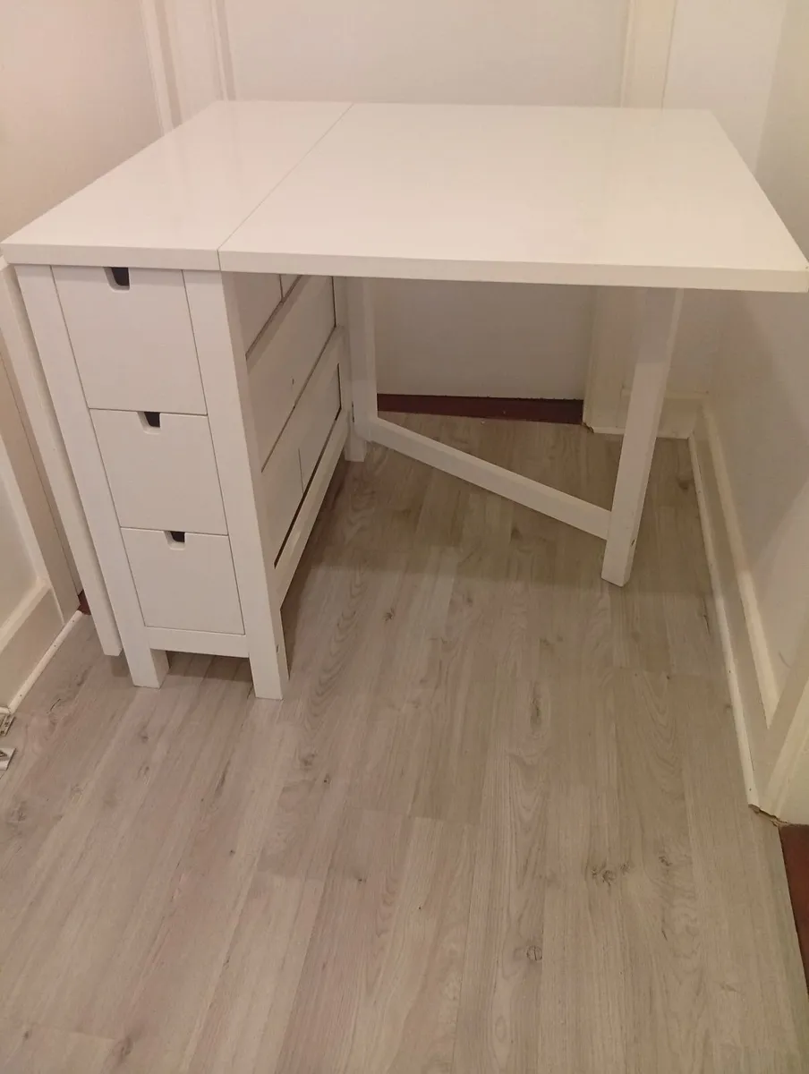Solid Wood Quality Sturdy Drop Leaf Kitchen Table - Image 2