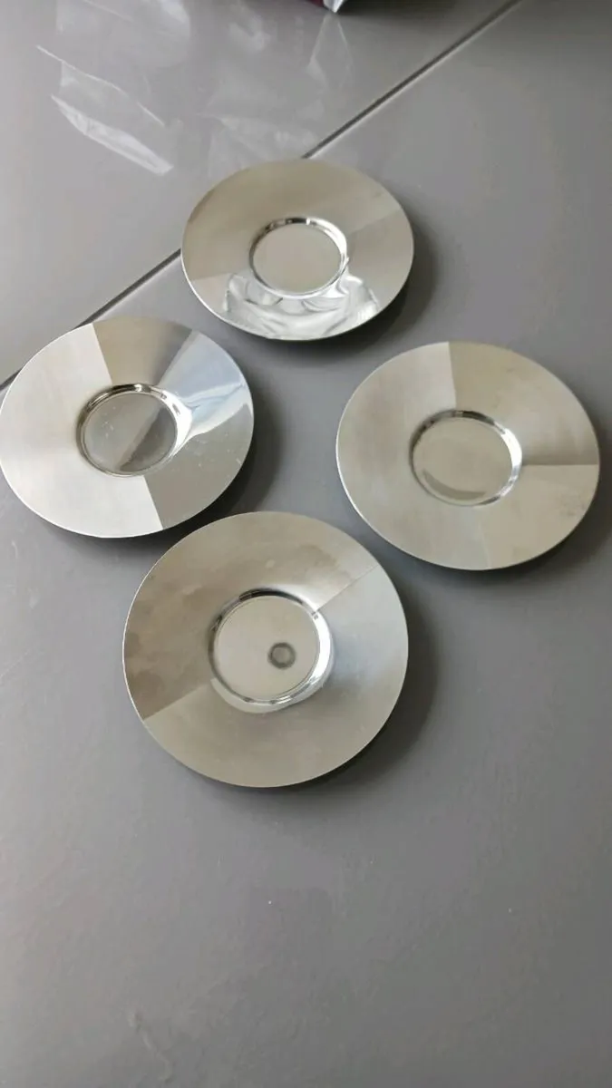Nespresso stainless steel saucers - Image 1