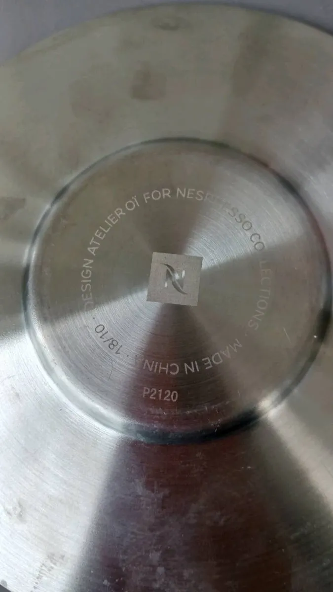 Nespresso stainless steel saucers - Image 2