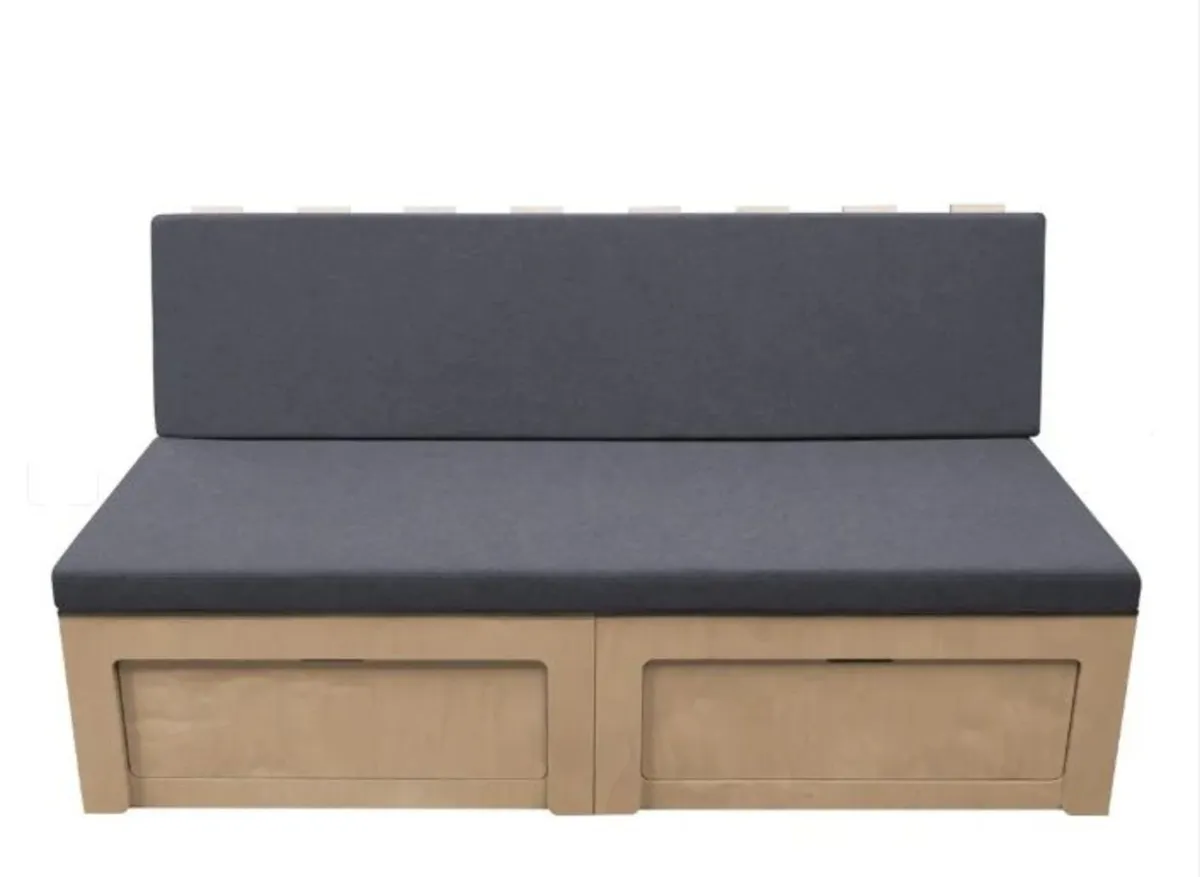 Campervan Pull out bed cnc birch - Image 3