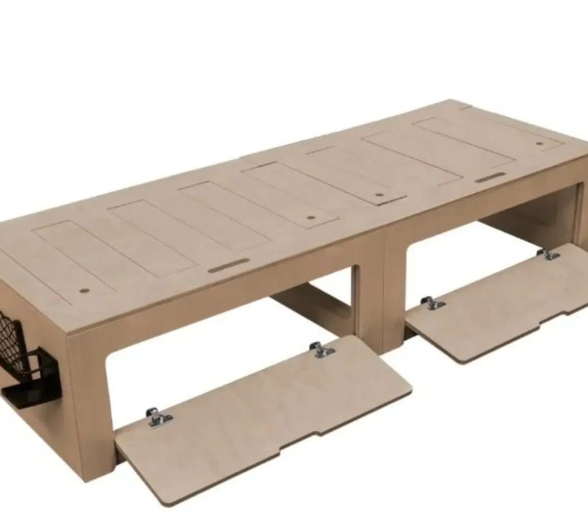 Campervan Pull out bed cnc birch - Image 4