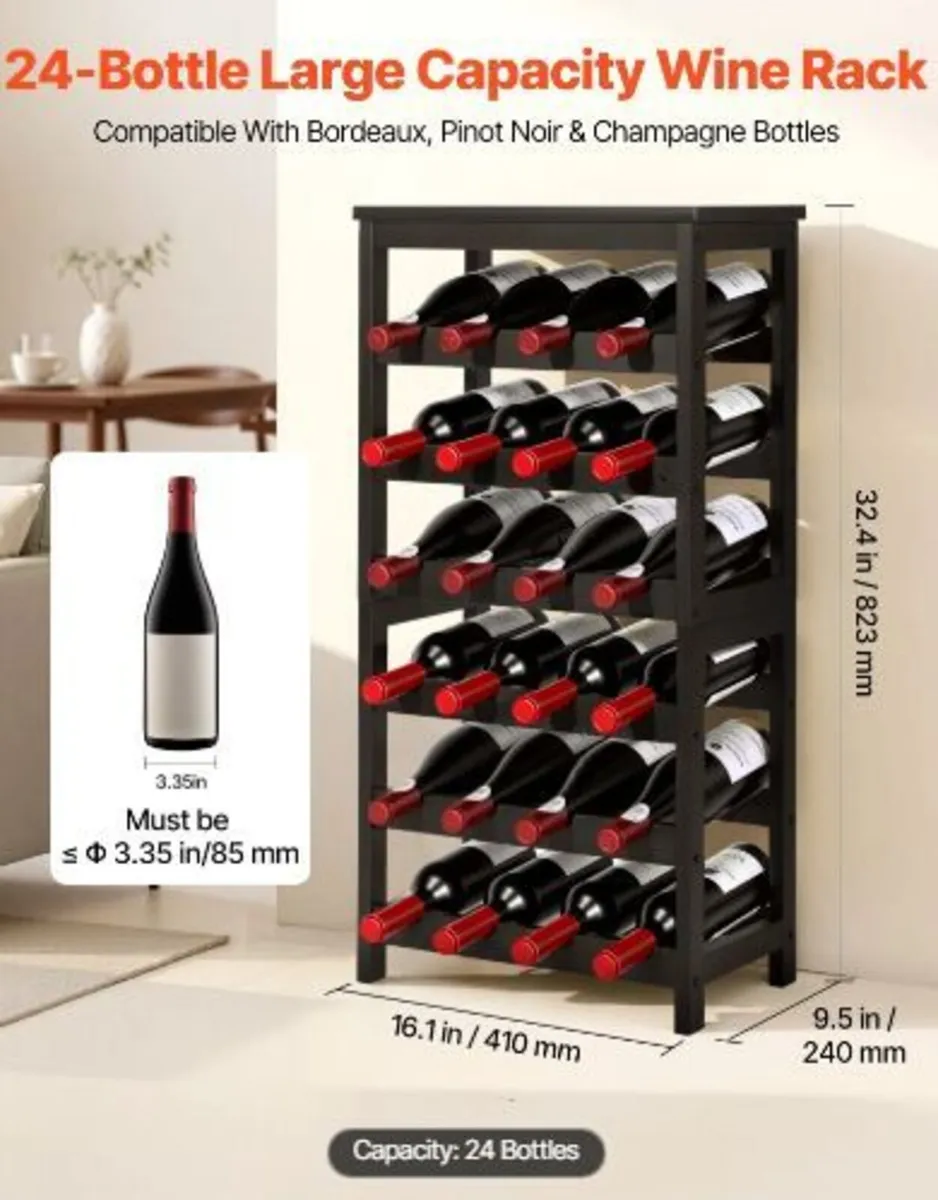 24 Bottle Detachable Wine Rack - Image 2