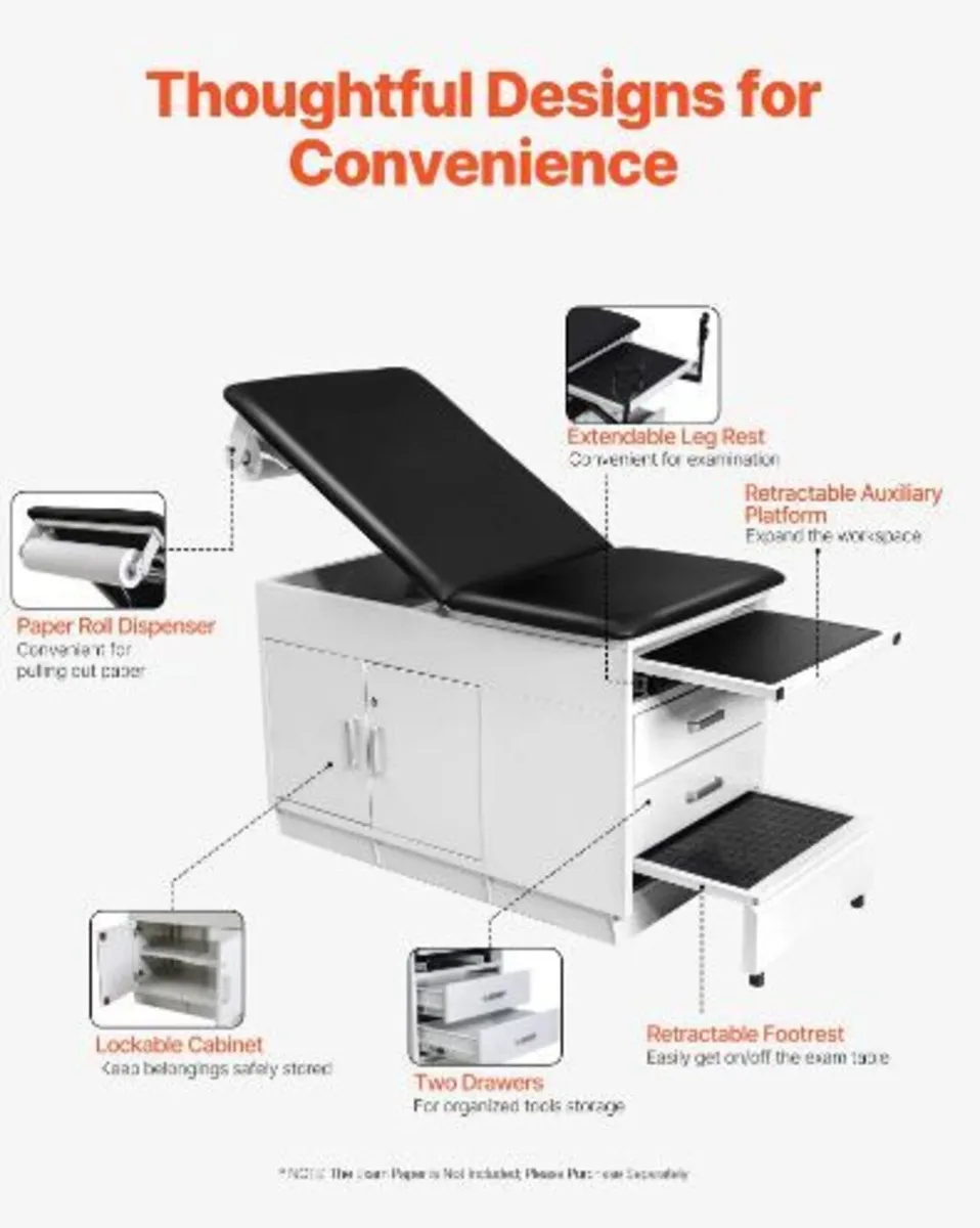 Pro Medical Exam Table, Medical Examination Bed - Image 1