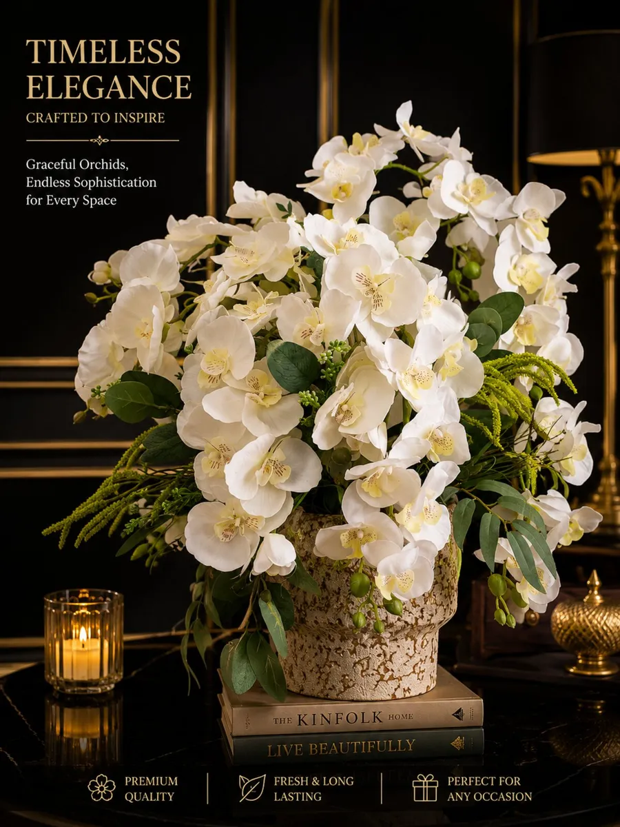 Variety of artificial flowers arrangements - Image 1