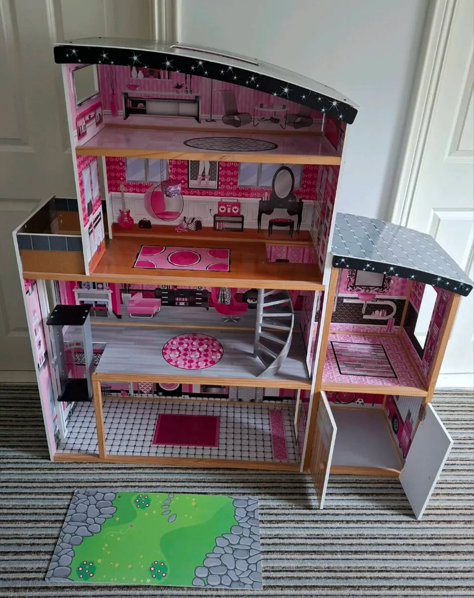 Extra Large 4 Storey Wooden Dolls House - Image 1