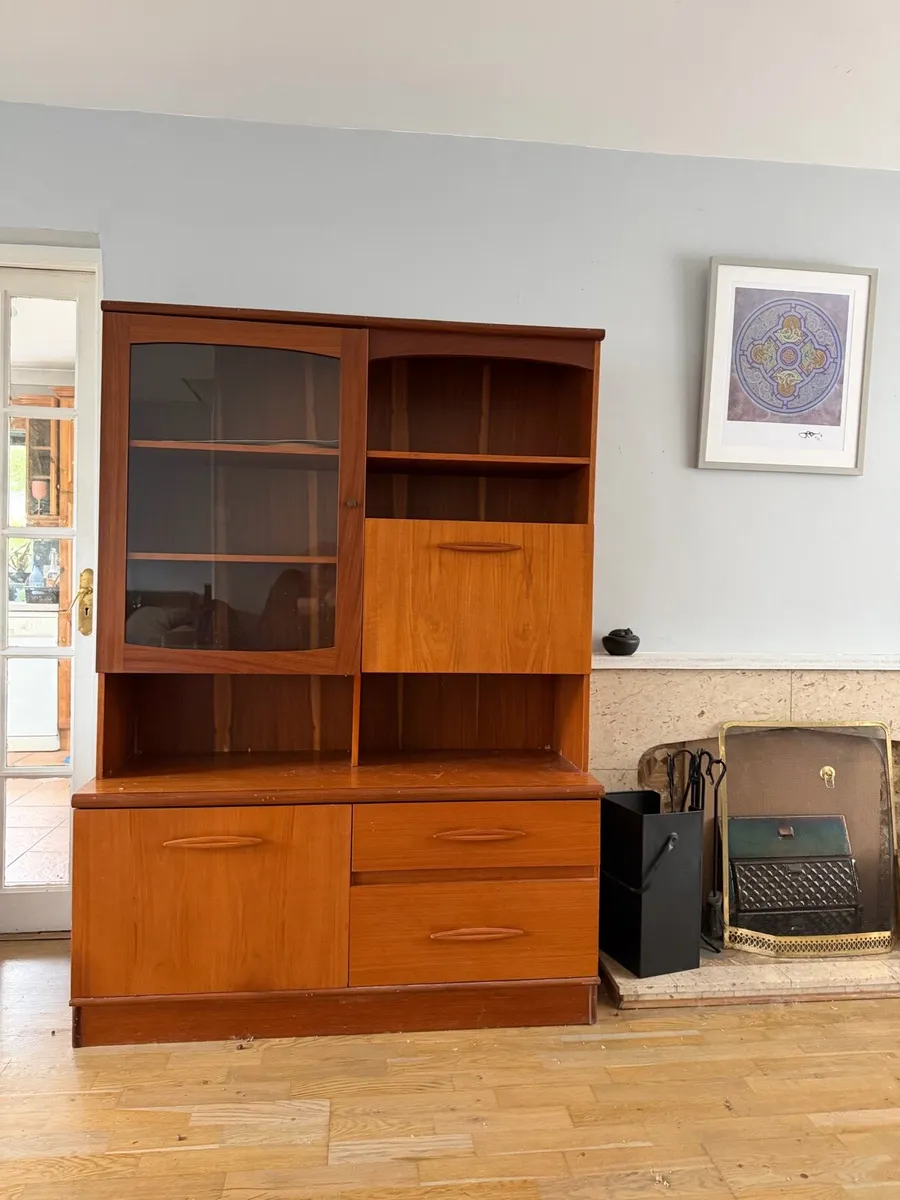 Original Vintage Irish Mid Century Teak Unit Ark - Image 1