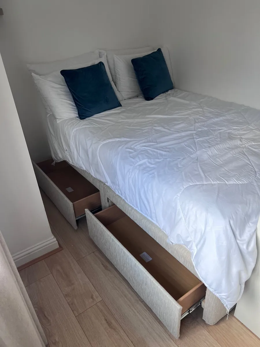 Double Bed + Mattress - Image 1