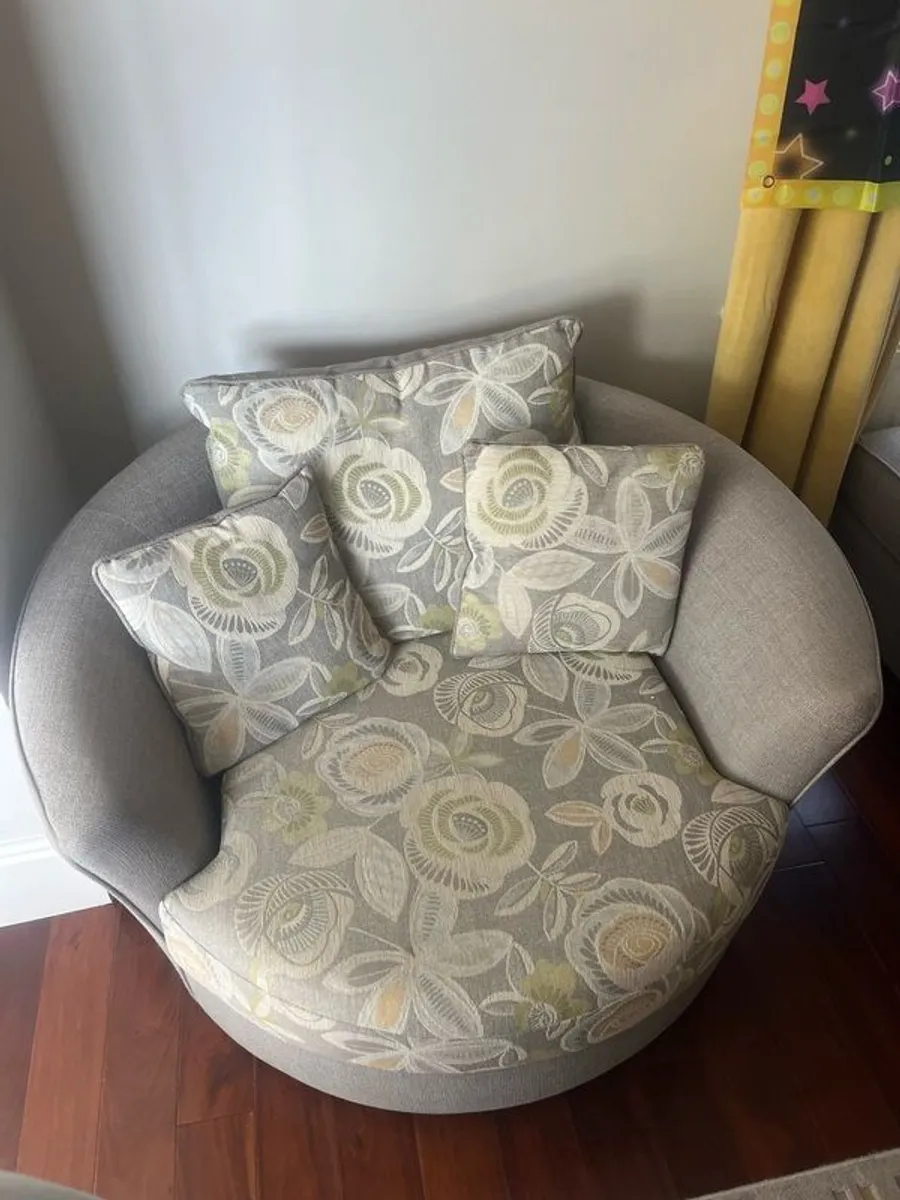 Swivel  Grey Chair - Image 3