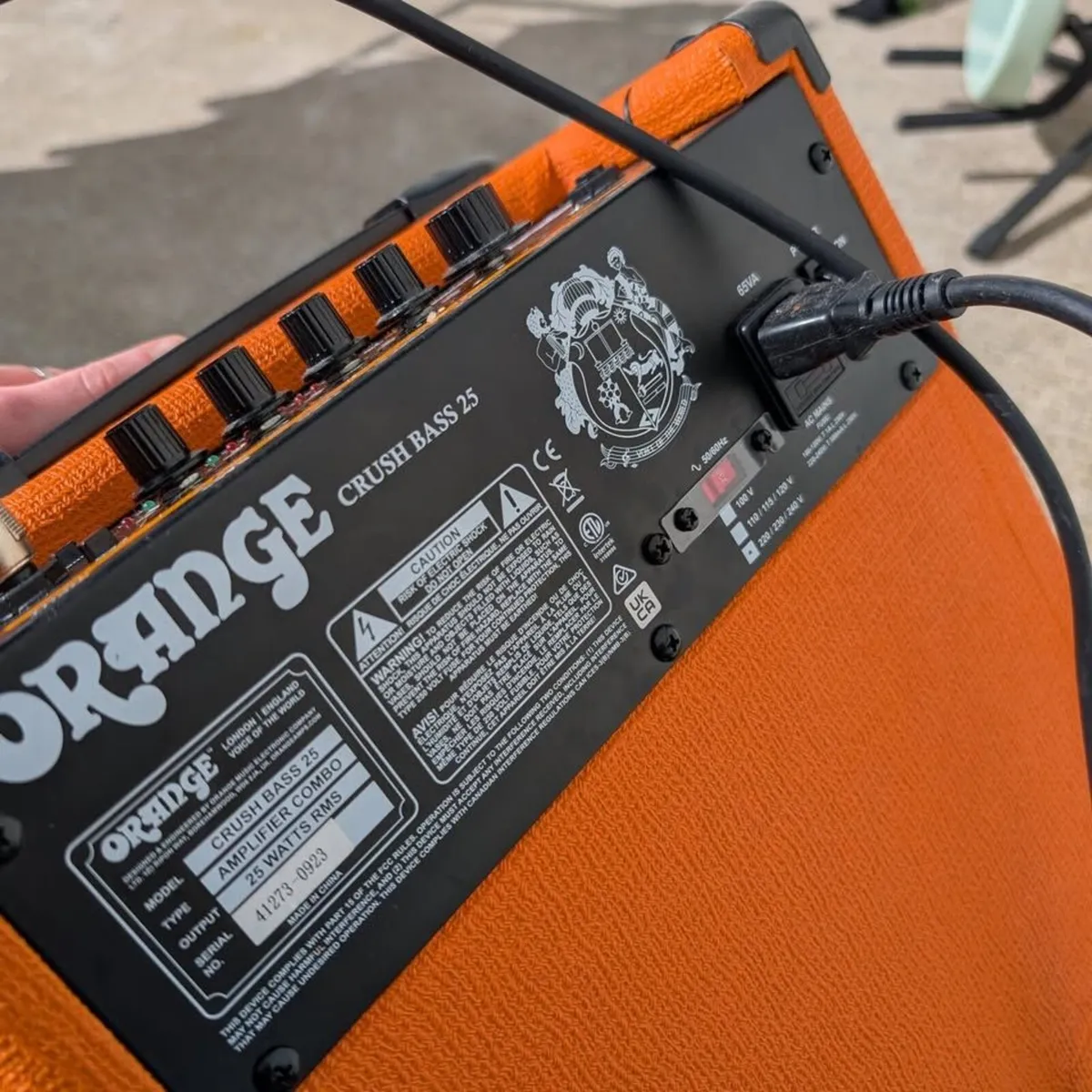 Sterling Stingray Ray5 bass + Orange amp - Image 3