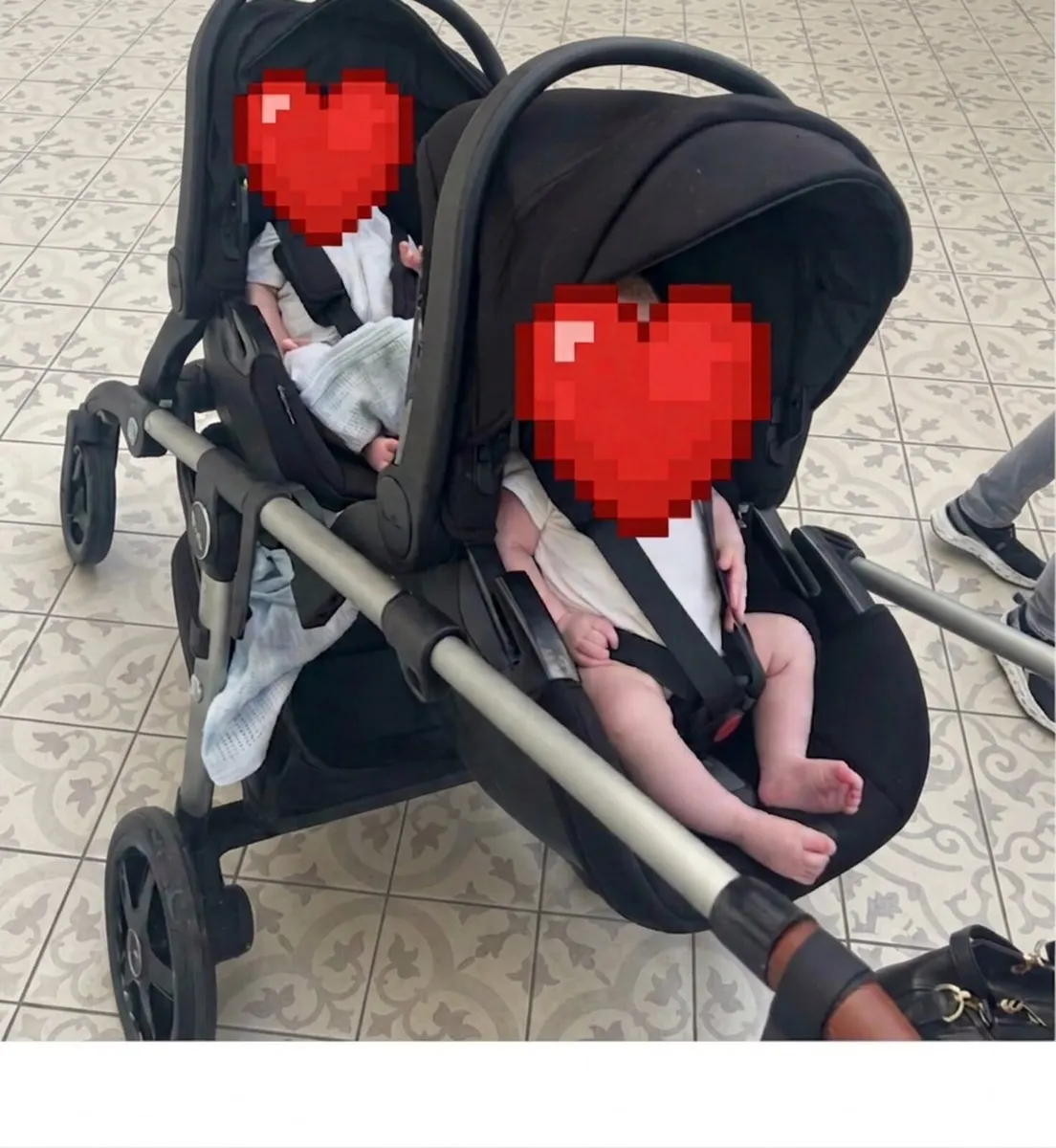 Silver Cross Wave Charcoal Twin Buggy Travel Syste - Image 3