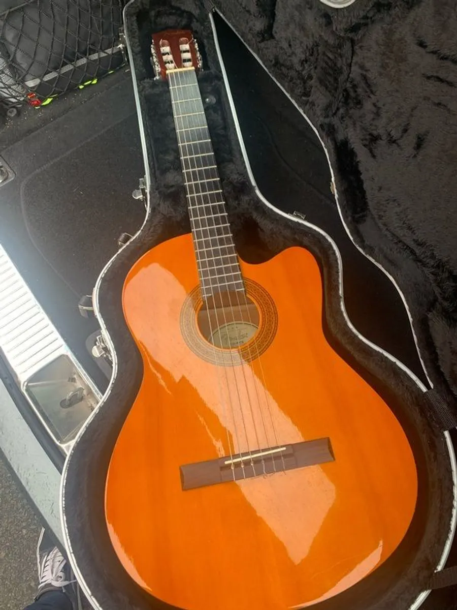 Fender Classical Guitar with preamp & new hardcase - Image 1