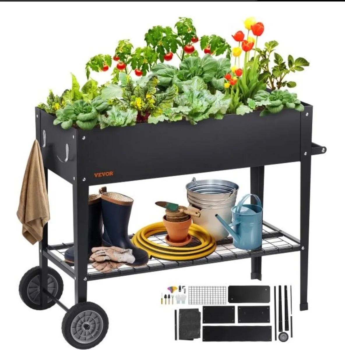 Raised Garden Bed, Galvanized Metal Planter Box - Image 1