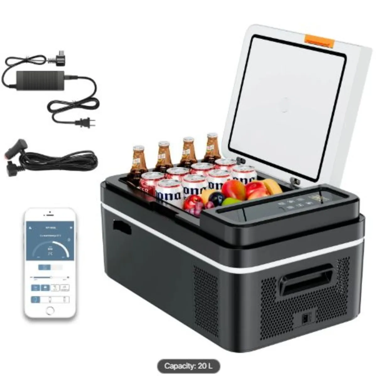 Car Refrigerator, DC 12/24V AC100-240V Compressor - Image 1