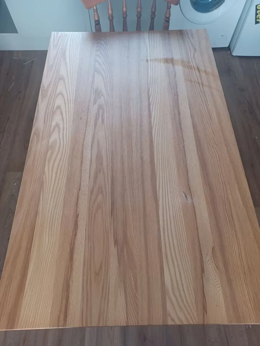 Solid Wood Table with Pinned Legs - Image 2