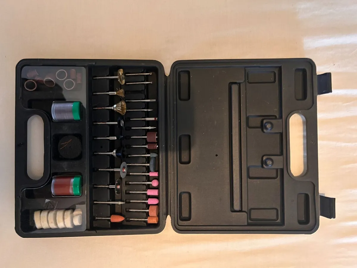 Powerfix Rotary Tool / Dremel Bit Set in Case - Image 2