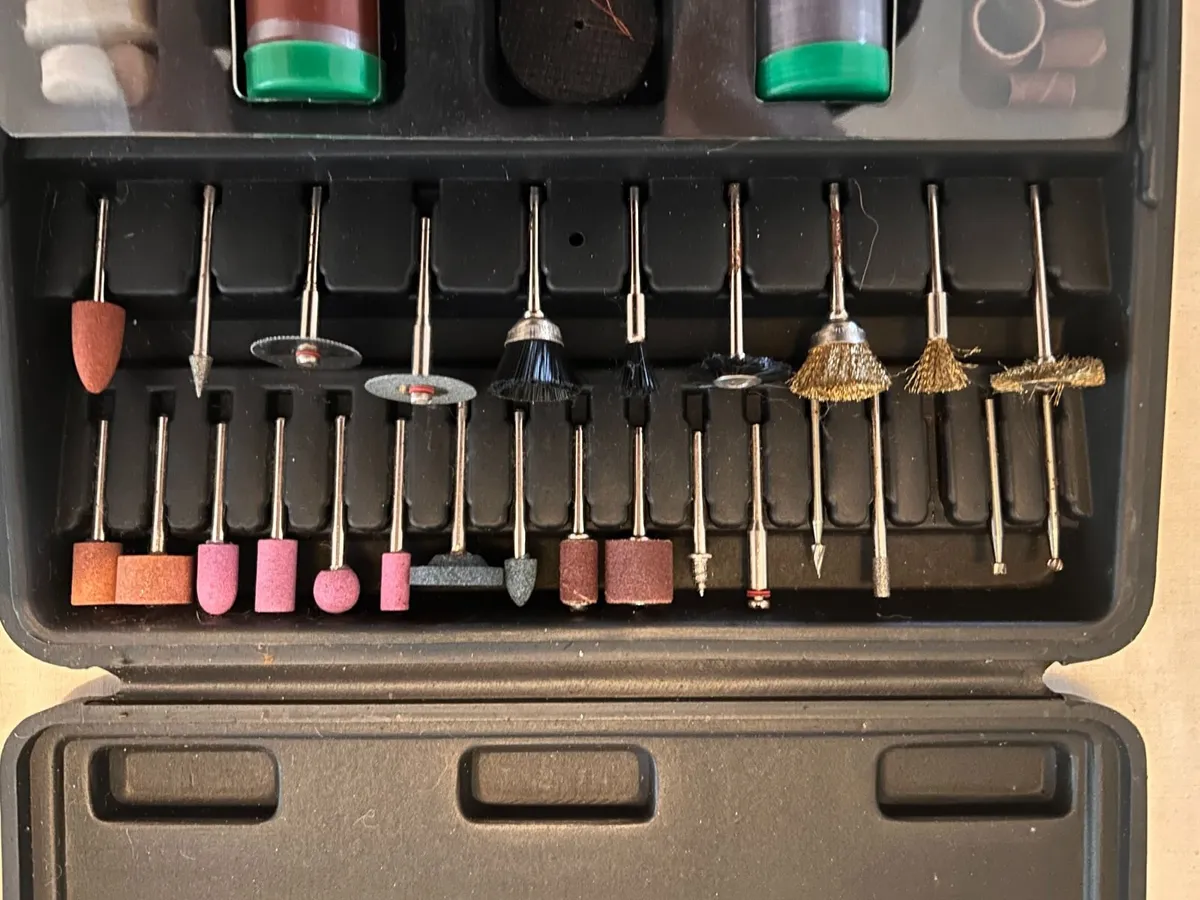 Powerfix Rotary Tool / Dremel Bit Set in Case - Image 4