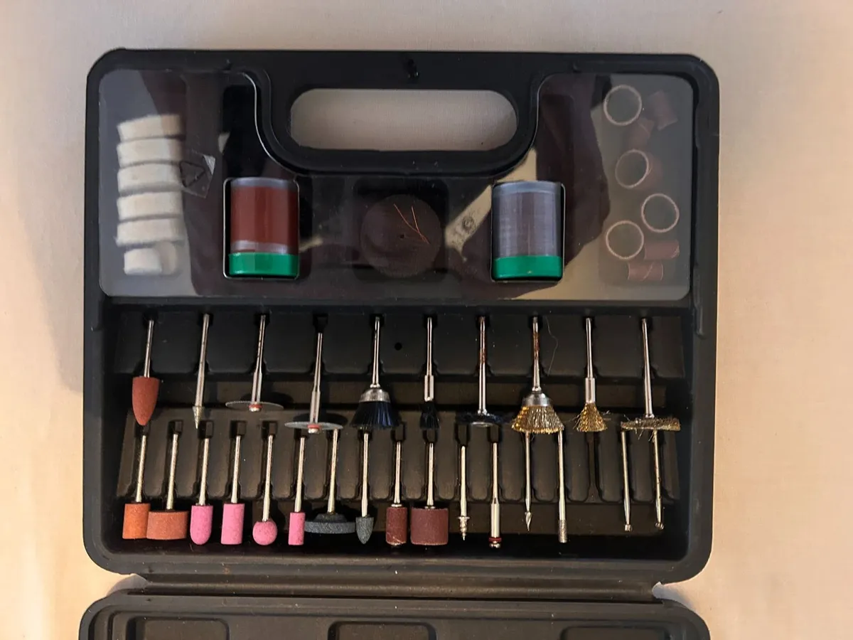 Powerfix Rotary Tool / Dremel Bit Set in Case - Image 3
