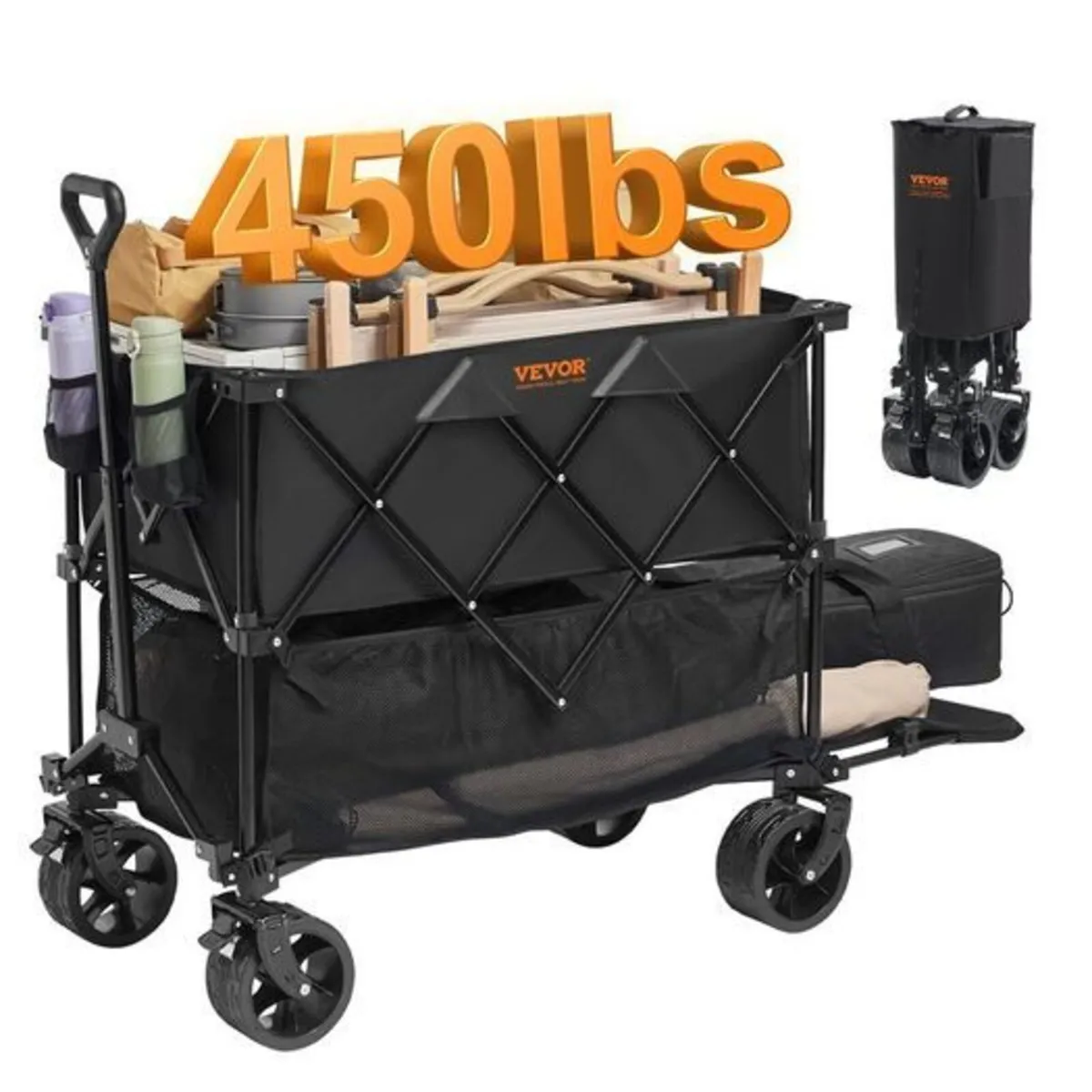 Foldable Double Decker Wagon, 400L - Image 1