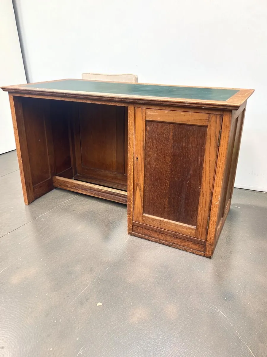 Antique Desk - Oak - Image 3