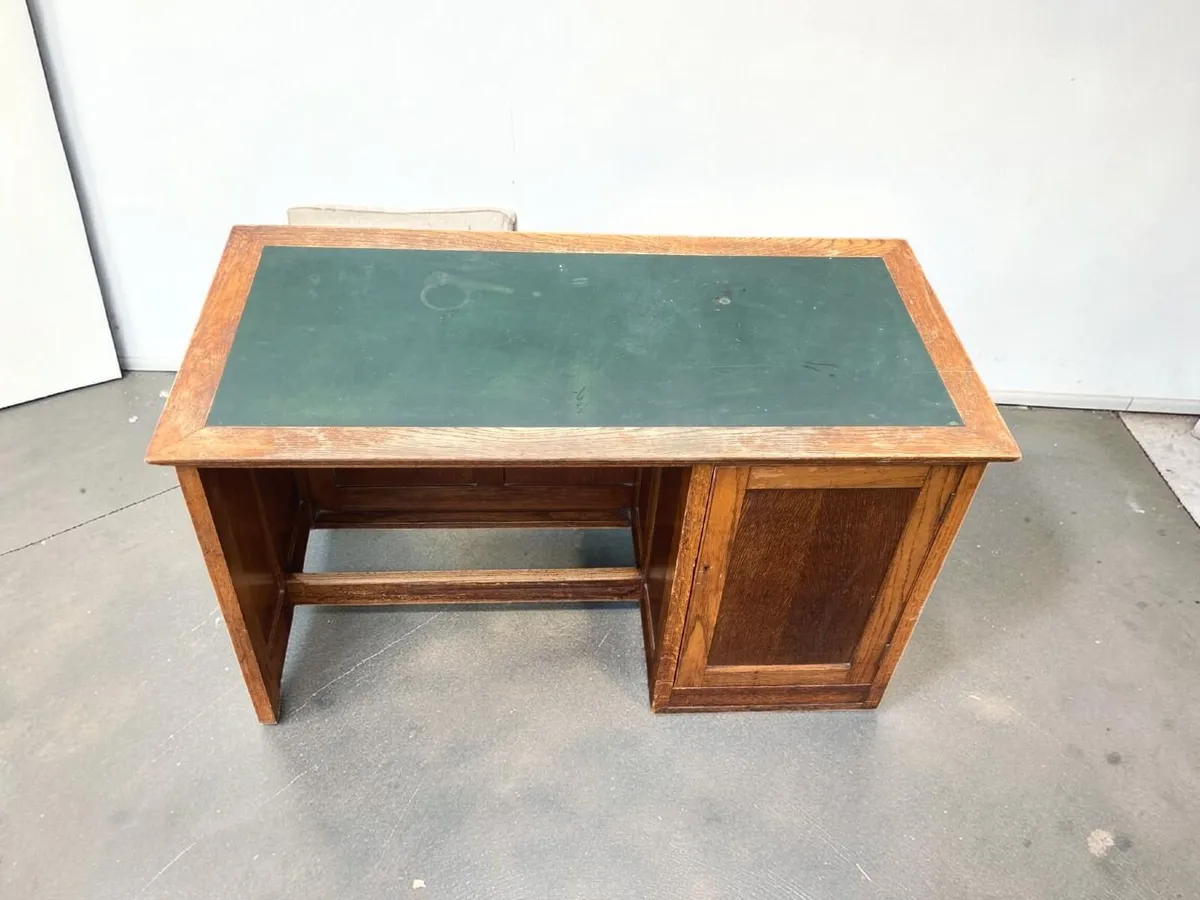 Antique Desk - Oak - Image 4