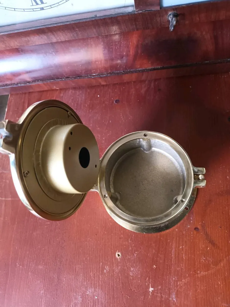 Heavy Brass Marine Cabin Thermometer - Image 2