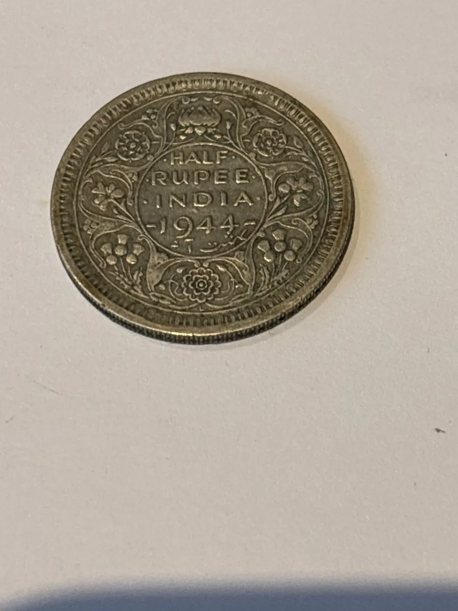 Half Rupee coin 1944 - Image 1