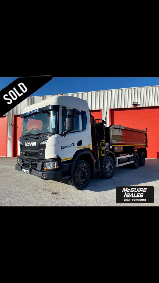 2019 Scania P410 XT 8x4 Thompson Tipper Grab - Image 1