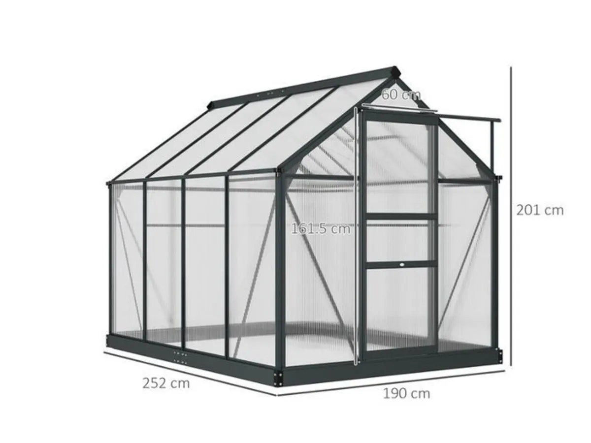 6 x 8 ft Greenhouse - Image 2