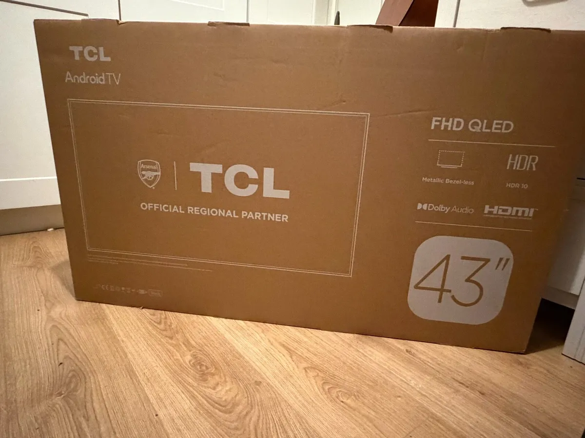 TCL FHD QLED TV sealed box - Image 1