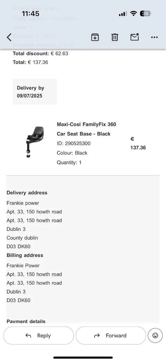Maxi Cosi family fix 360 isofix base