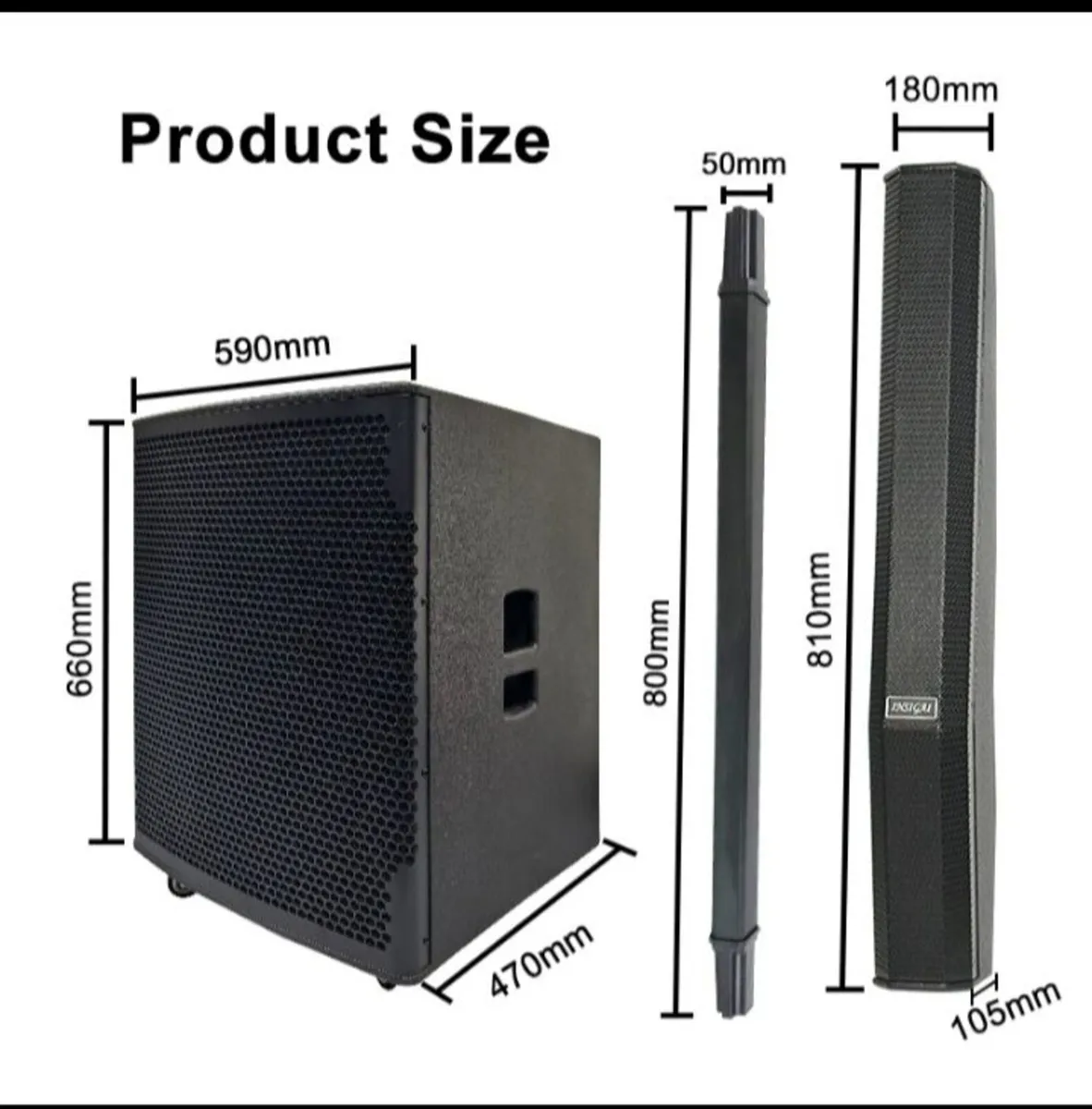 15inch colmun speakers - Image 1