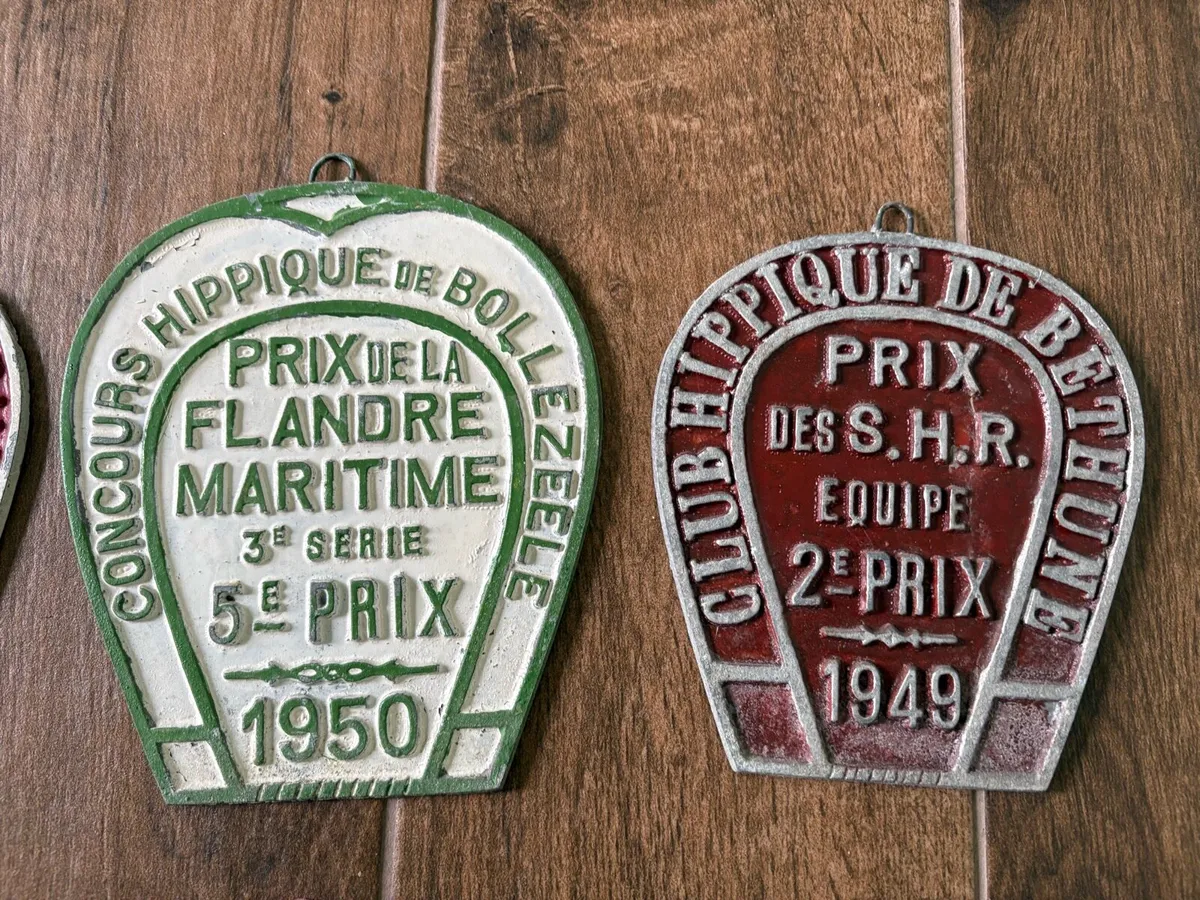Vintage metal French agricultural award plaques - Image 3