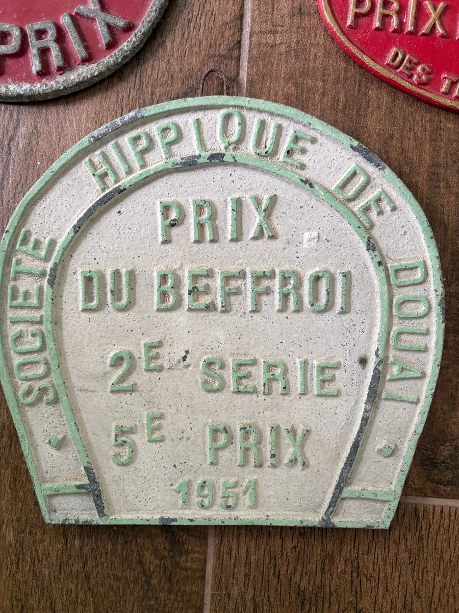 Vintage metal French agricultural award plaques - Image 4